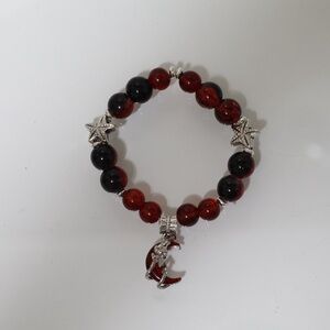 Handmade Burgundy Beaded Bracelet